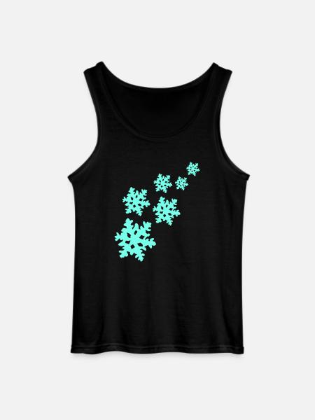 Snowflakes - Gildan Men’s Tank Top - black