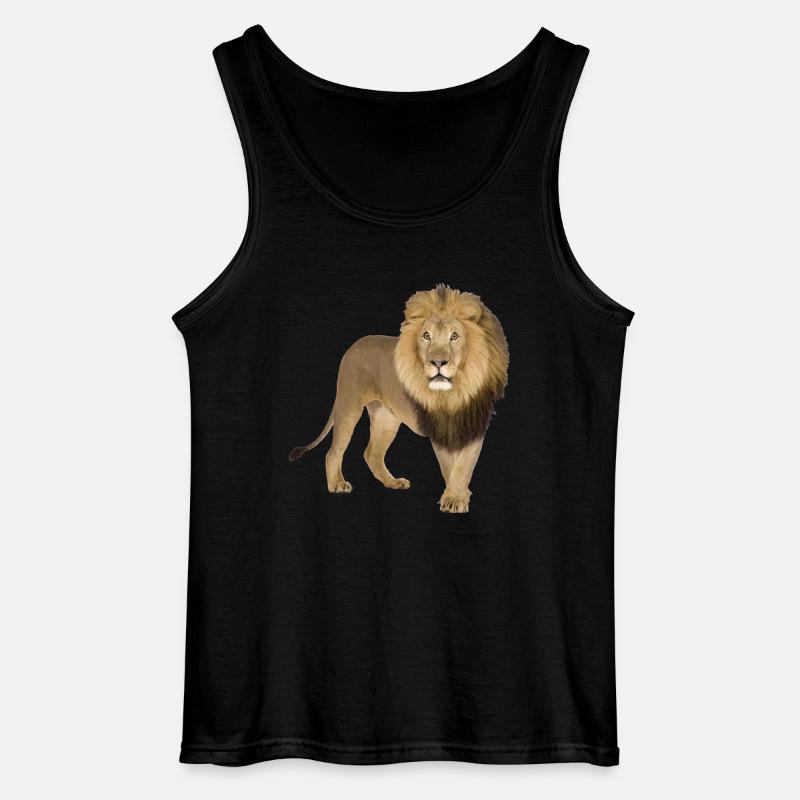 Löwe - Gildan Männer Tank Top - Schwarz