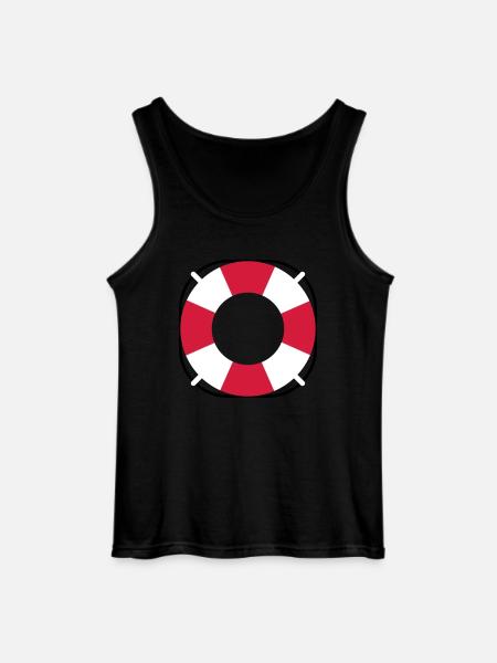 Treetanic lifebuoy - Gildan Men’s Tank Top - black