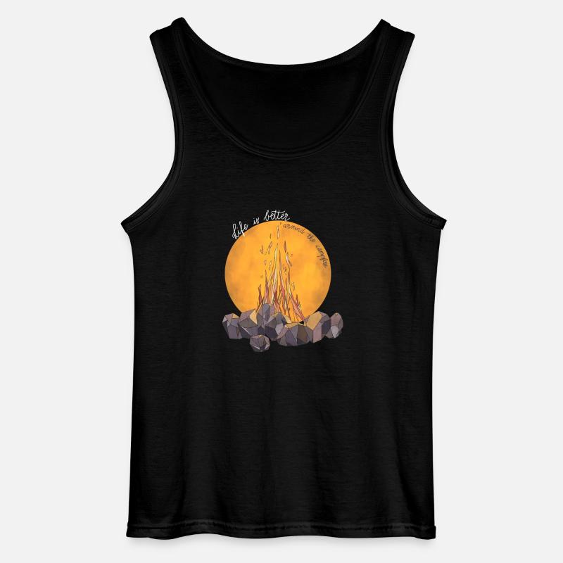 Around the campfire - Gildan Männer Tank Top - Schwarz