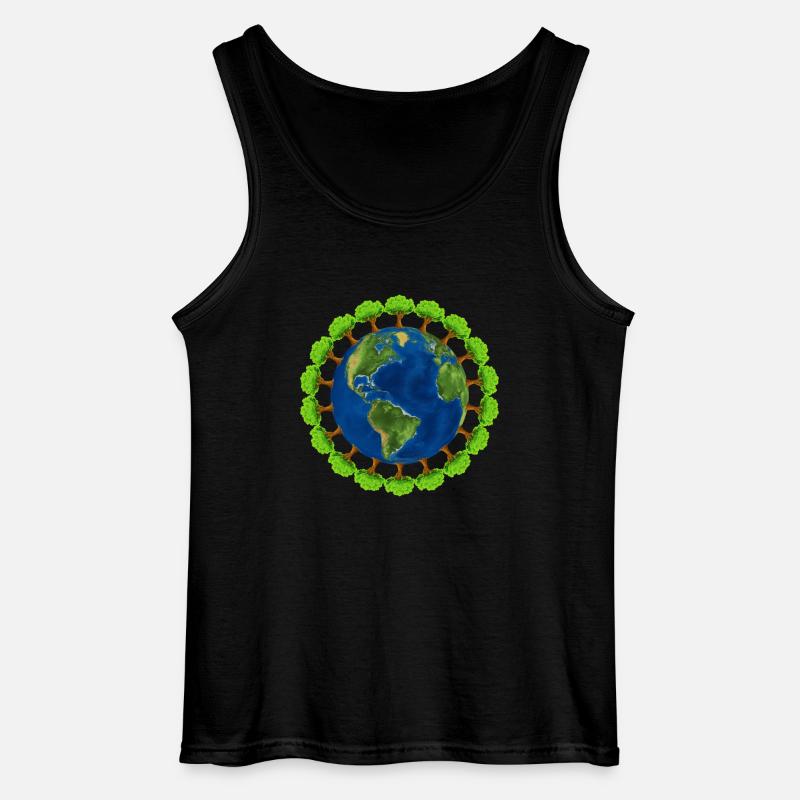 Worldtree - Gildan Männer Tank Top - Schwarz