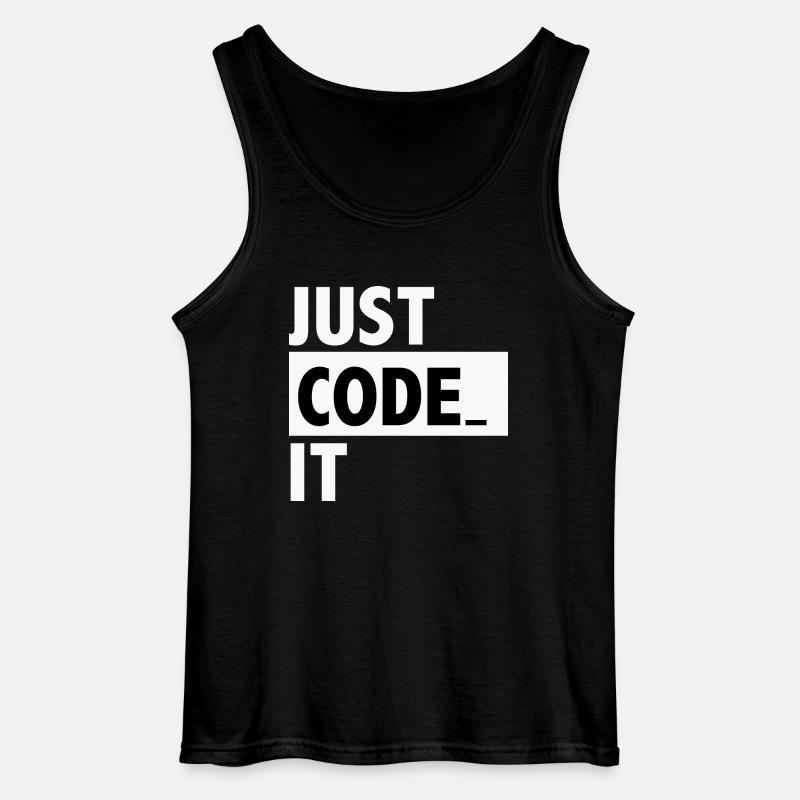 codieren es nur - Gildan Männer Tank Top - Schwarz