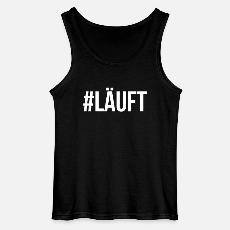 #LÄUFT - Gildan Männer Tank Top - Schwarz