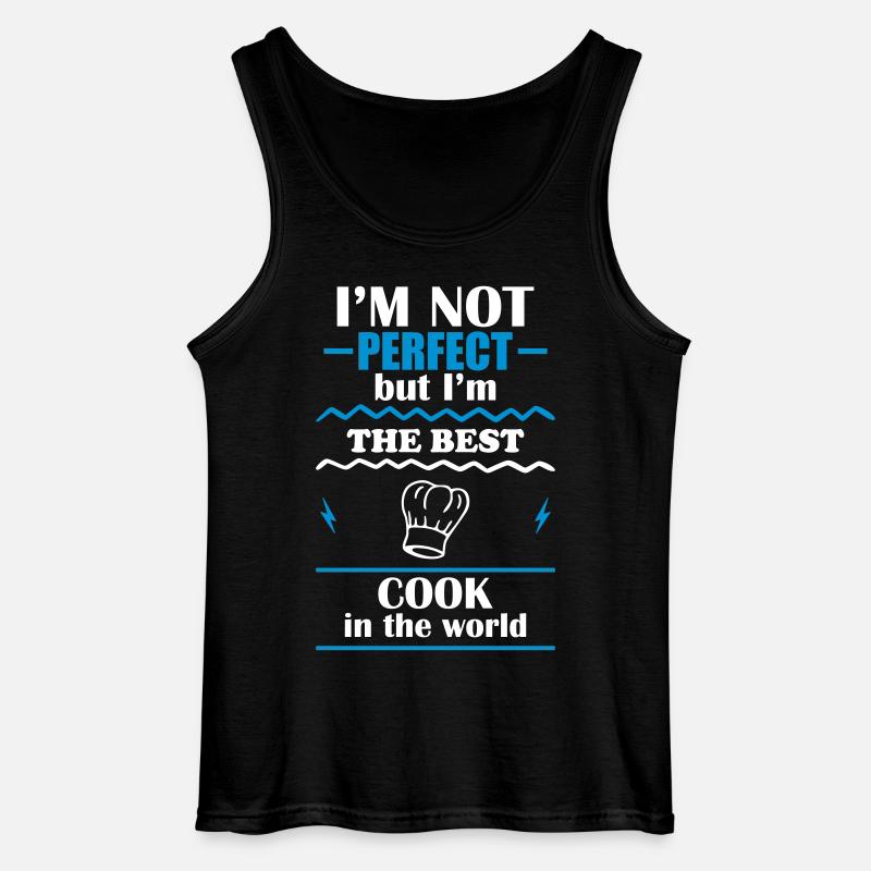Nicht perfekt, aber bester Koch der Welt - Gildan Männer Tank Top - Schwarz