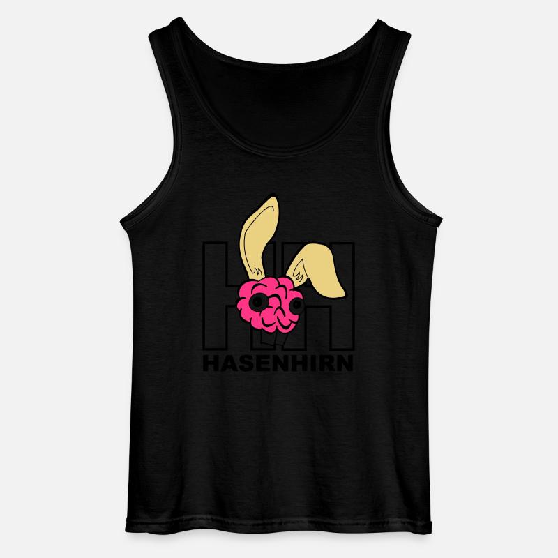 Hasenhirn - Gildan Männer Tank Top - Schwarz