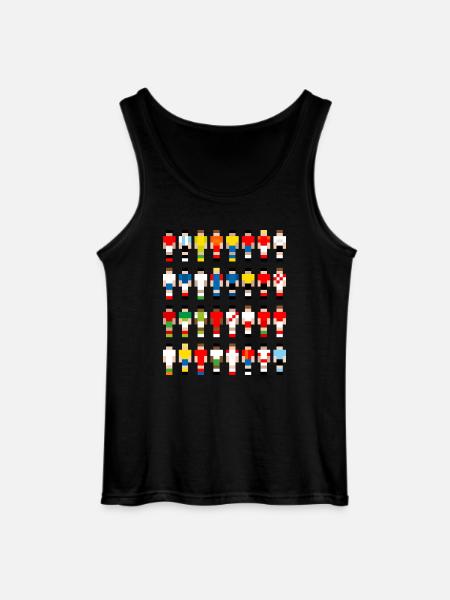 Pixelart Fußball-Teams - Gildan Männer Tank Top - Schwarz