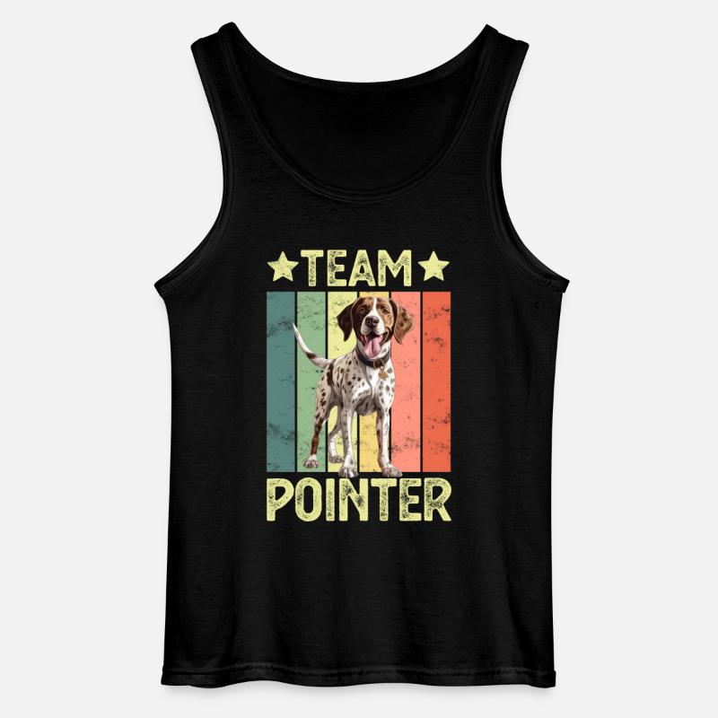 Hund Pointer - Gildan Männer Tank Top - Schwarz