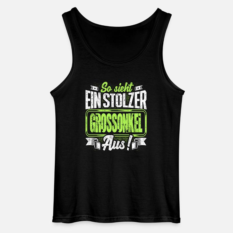 Großonkel - stolz - Gildan Männer Tank Top - Schwarz