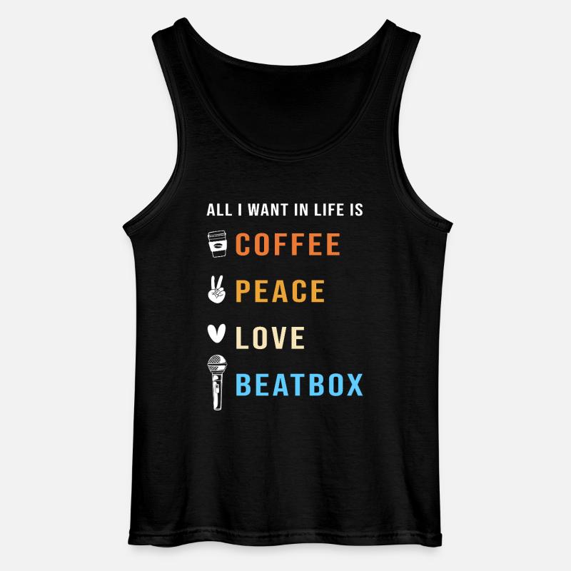 Beatbox - Gildan Männer Tank Top - Schwarz