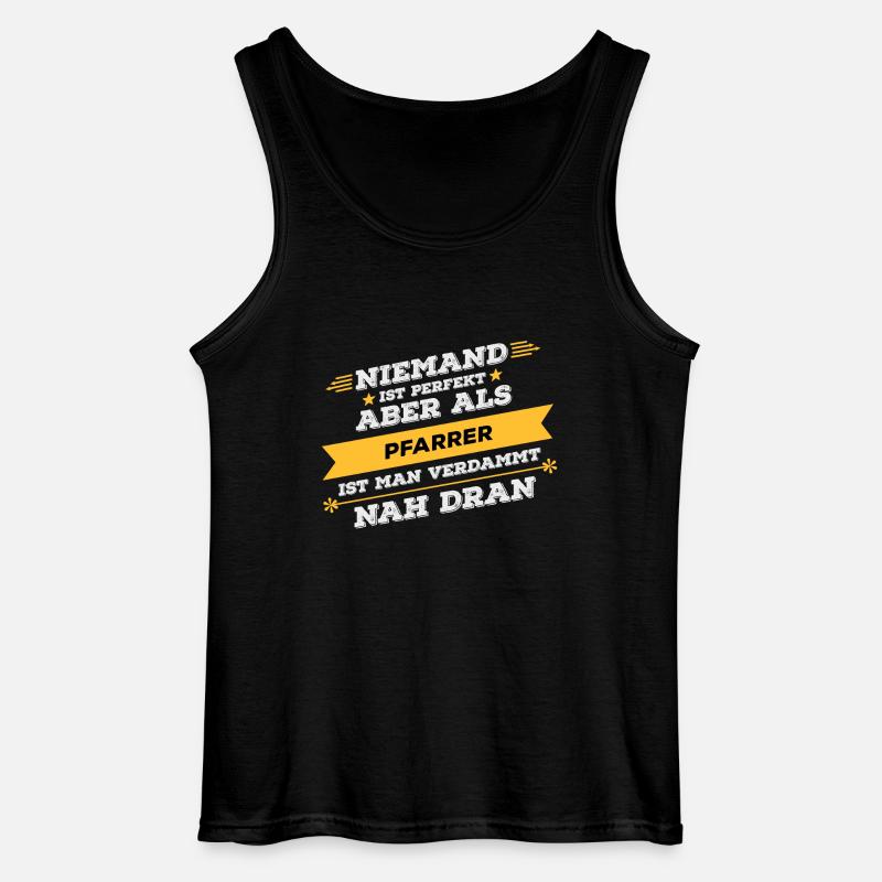 Pfarrer Beruf Geschenk - Gildan Männer Tank Top - Schwarz