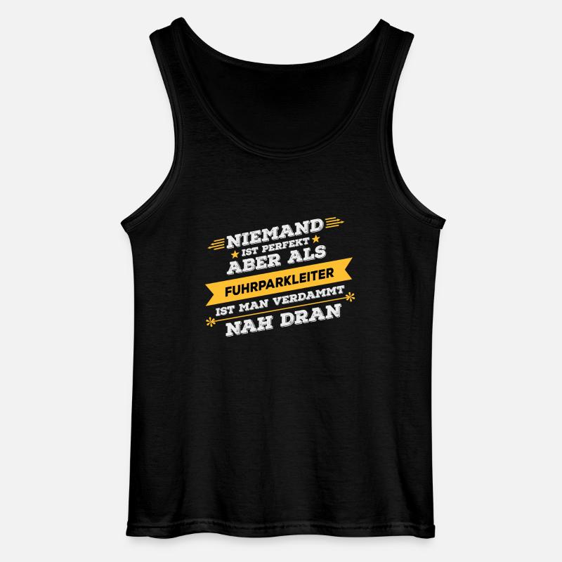 Fuhrparkleiter Beruf Geschenk - Gildan Männer Tank Top - Schwarz