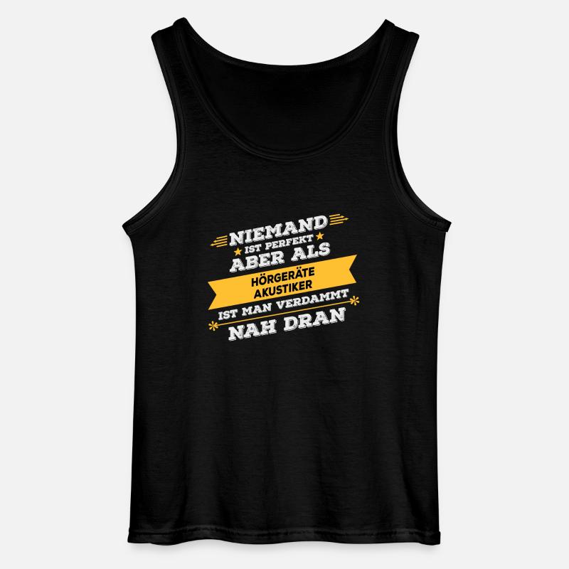 Hörgeräteakustiker Beruf Geschenk - Gildan Männer Tank Top - Schwarz