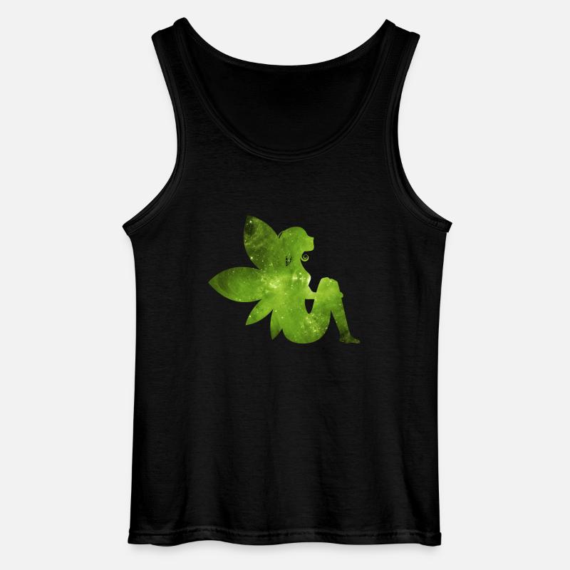 Grüne Fee Geschenk Idee Elfe - Gildan Männer Tank Top - Schwarz