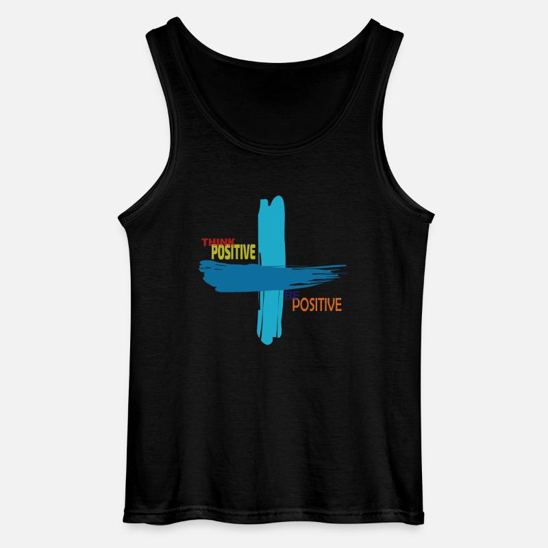 Optimismus - Gildan Männer Tank Top - Schwarz