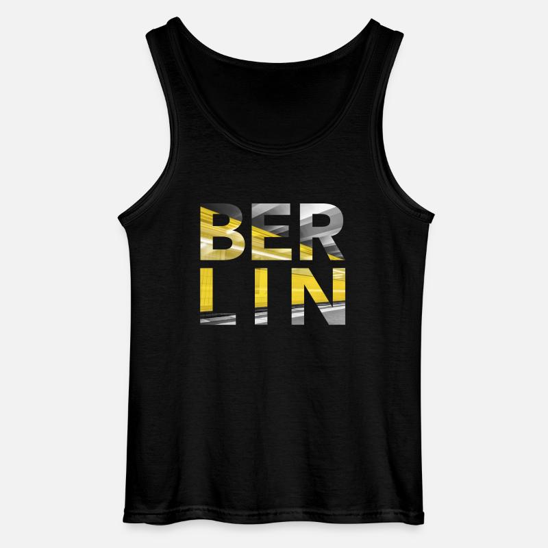 Berlin U Bahn - Gildan Männer Tank Top - Schwarz