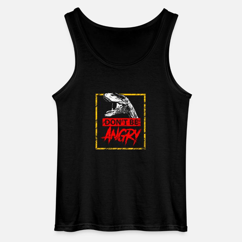 Dinosaurier - Nicht wütend sein - Gildan Männer Tank Top - Schwarz