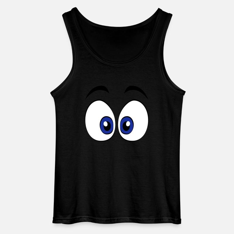 Blue_Eyes - Gildan Männer Tank Top - Schwarz