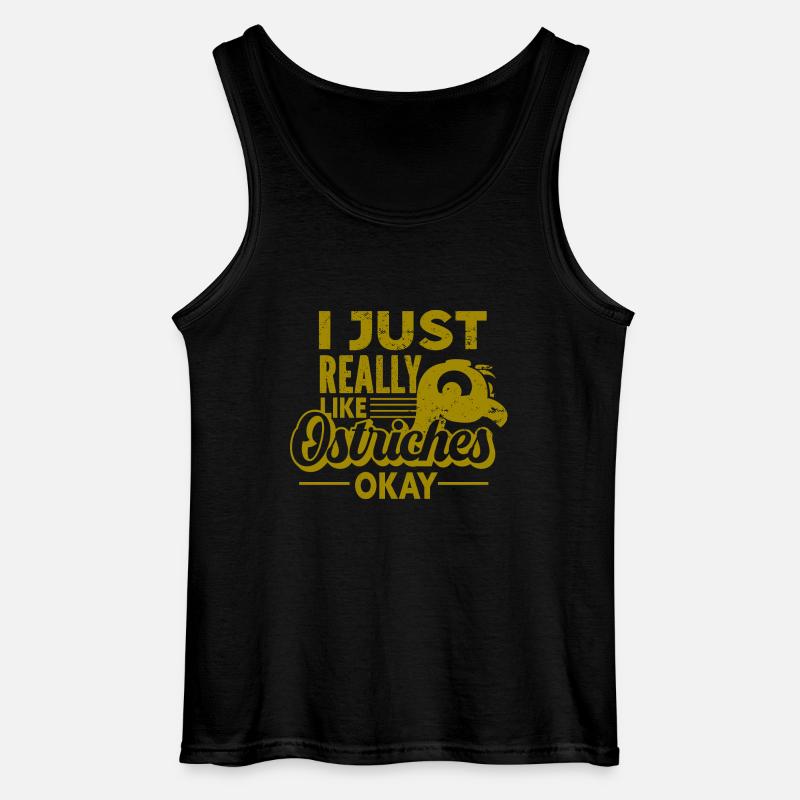 Strauss - Vogel - Gildan Männer Tank Top - Schwarz