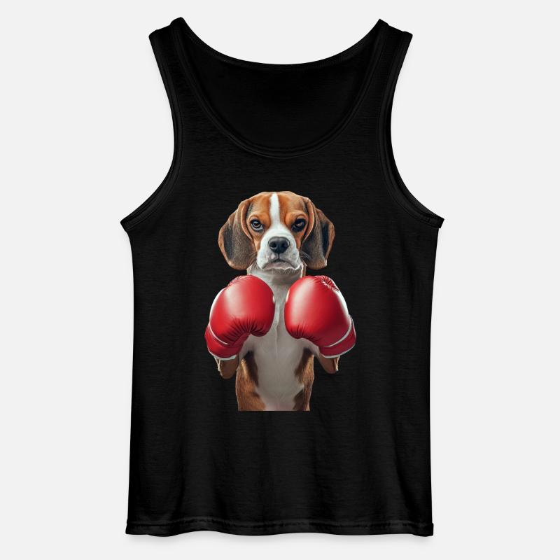Beagle - Gildan Männer Tank Top - Schwarz
