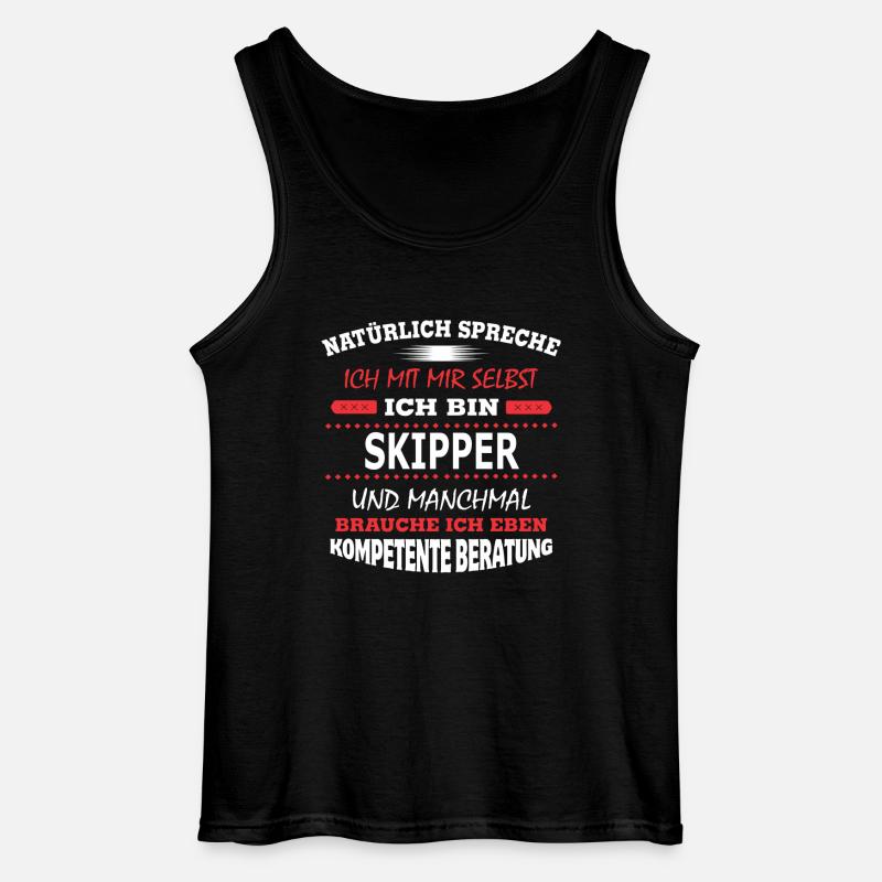 SKIPPER - Gildan Männer Tank Top - Schwarz