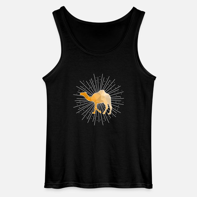 Kamel Dromedar - Gildan Männer Tank Top - Schwarz