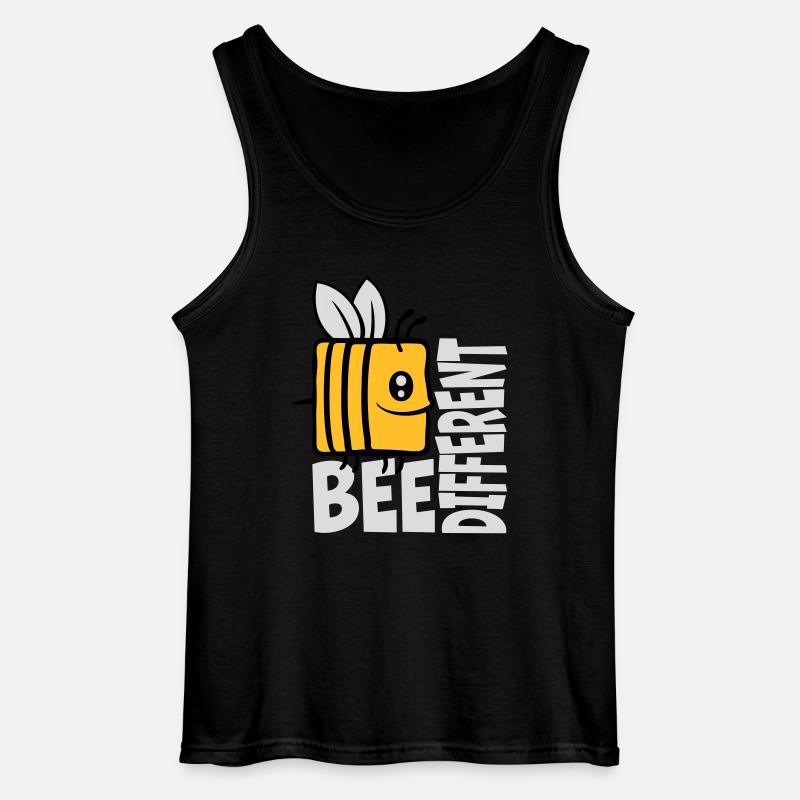 bee different saying quote - Gildan Men’s Tank Top - black