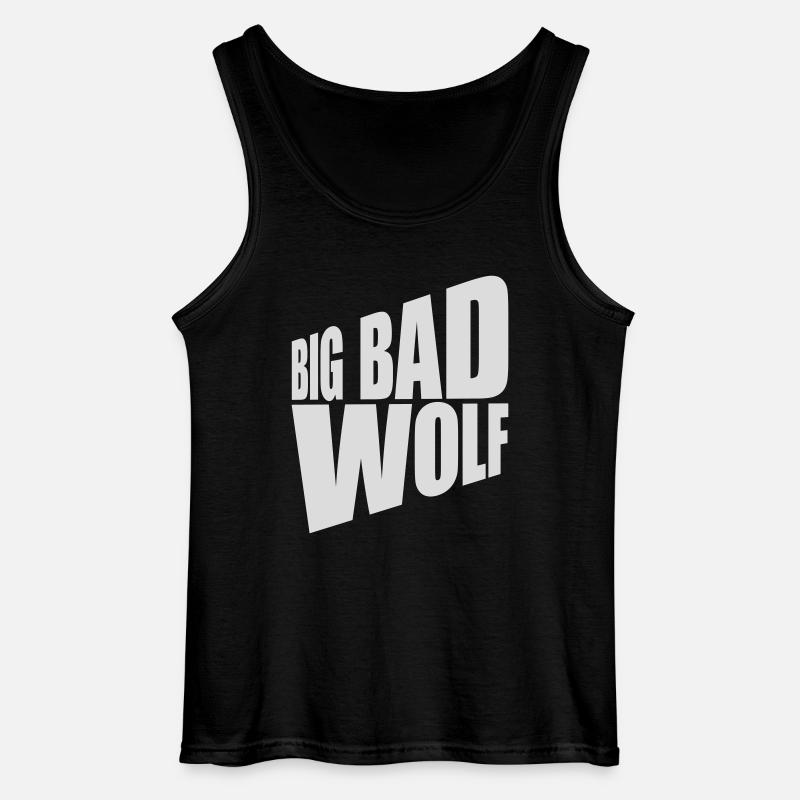 big bad wolf Zitat - Gildan Männer Tank Top - Schwarz