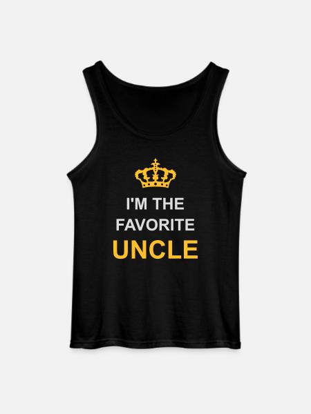 at The Favorite Uncle - Gildan Men’s Tank Top - black