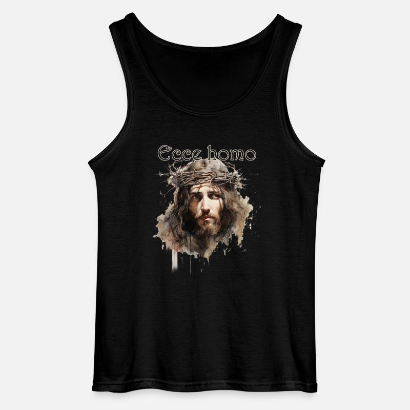 Ecce homo - Gildan Männer Tank Top - Schwarz