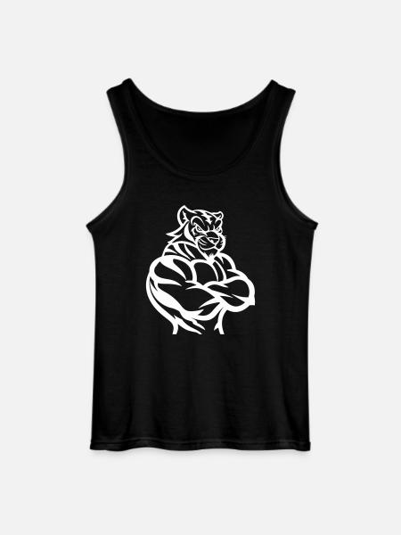 tiger - Gildan Männer Tank Top - Schwarz