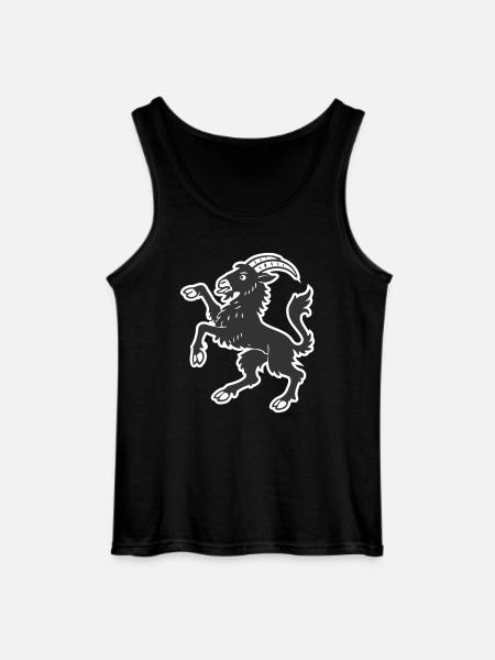 Hälsinge goat - Gildan Men’s Tank Top - black