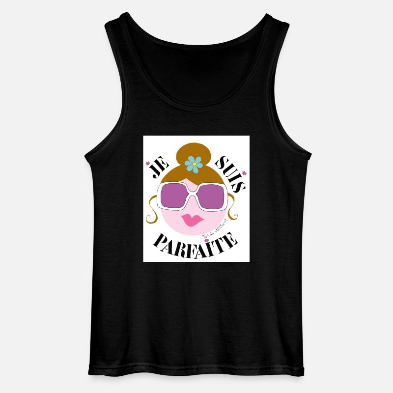 Ich bin Perfekt - Gildan Männer Tank Top - Schwarz