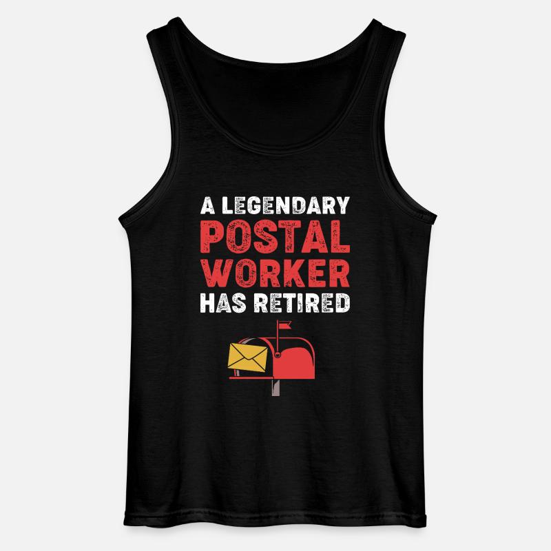 Post Poststempel - Gildan Männer Tank Top - Schwarz