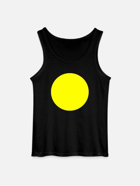 cercle jaune - Débardeur Gildan Homme - noir