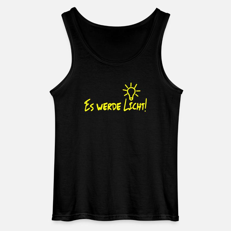 Es werde Licht! - Gildan Männer Tank Top - Schwarz