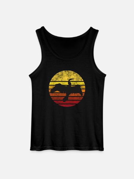 Kormoran im Sonnenuntergang - Gildan Männer Tank Top - Schwarz