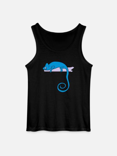 chameleon b - Gildan Men’s Tank Top - black