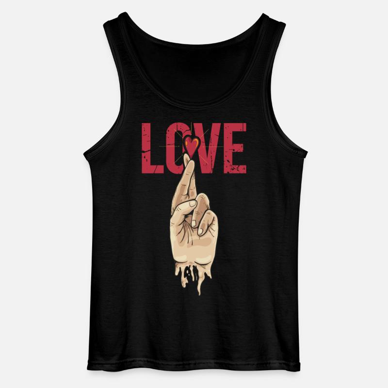 Zeichen der Liebe - Gildan Männer Tank Top - Schwarz