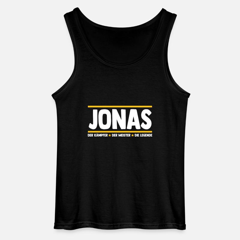 Jonas - Gildan Männer Tank Top - Schwarz