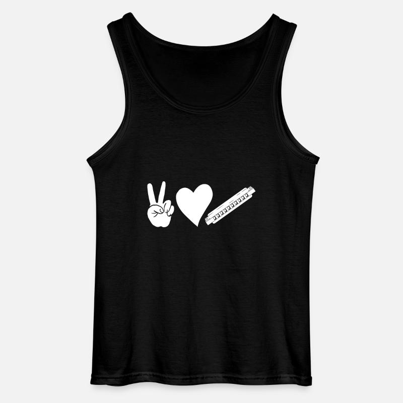 Harmonica Harmonica - Gildan Men’s Tank Top - black