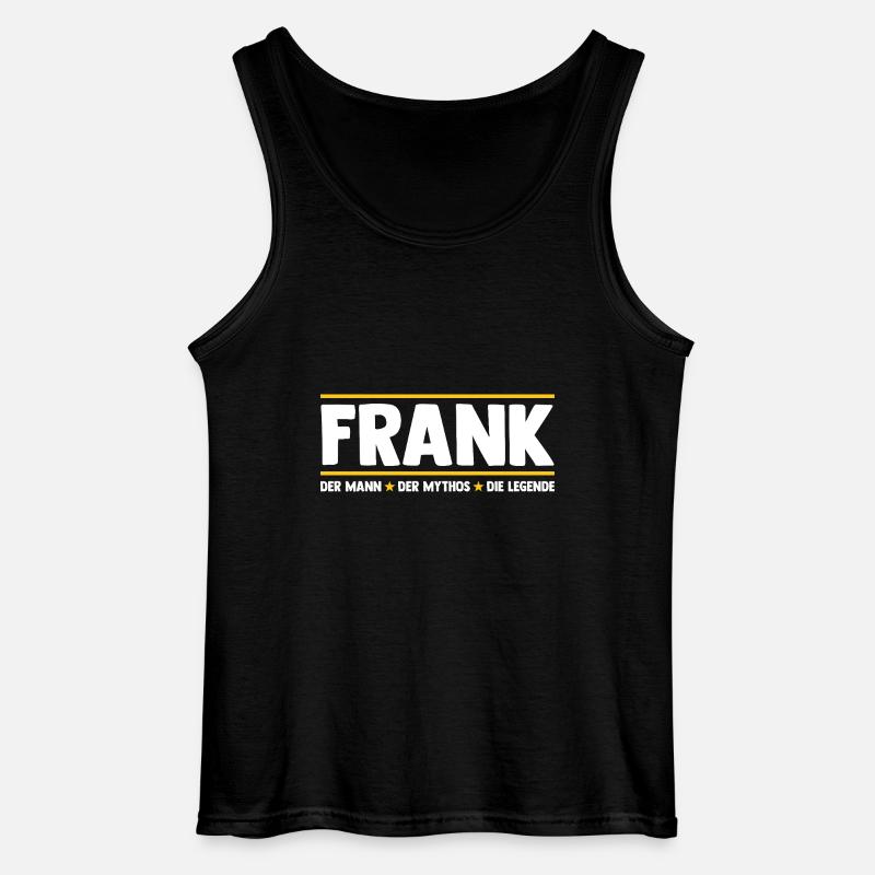 Frank - Gildan Männer Tank Top - Schwarz