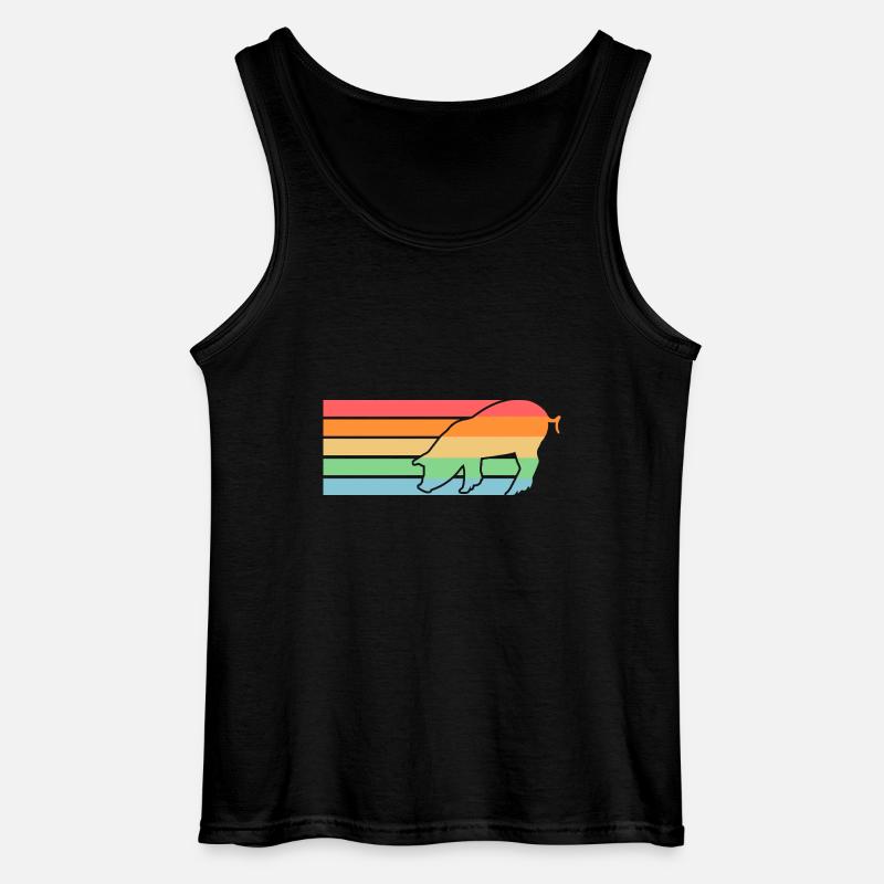 Schwein - Gildan Männer Tank Top - Schwarz