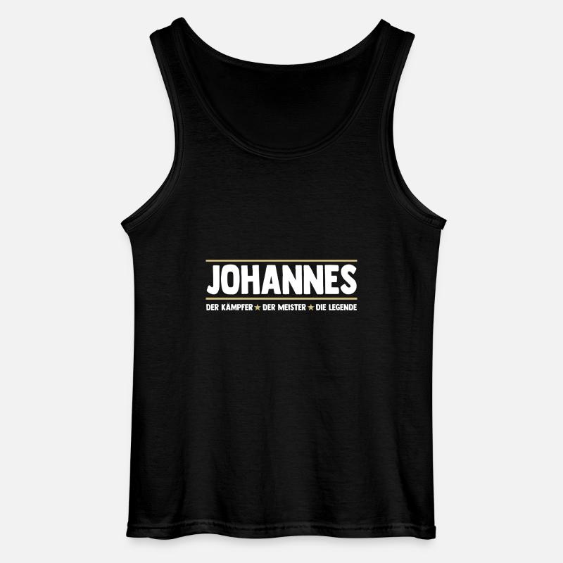Johannes - Gildan Männer Tank Top - Schwarz