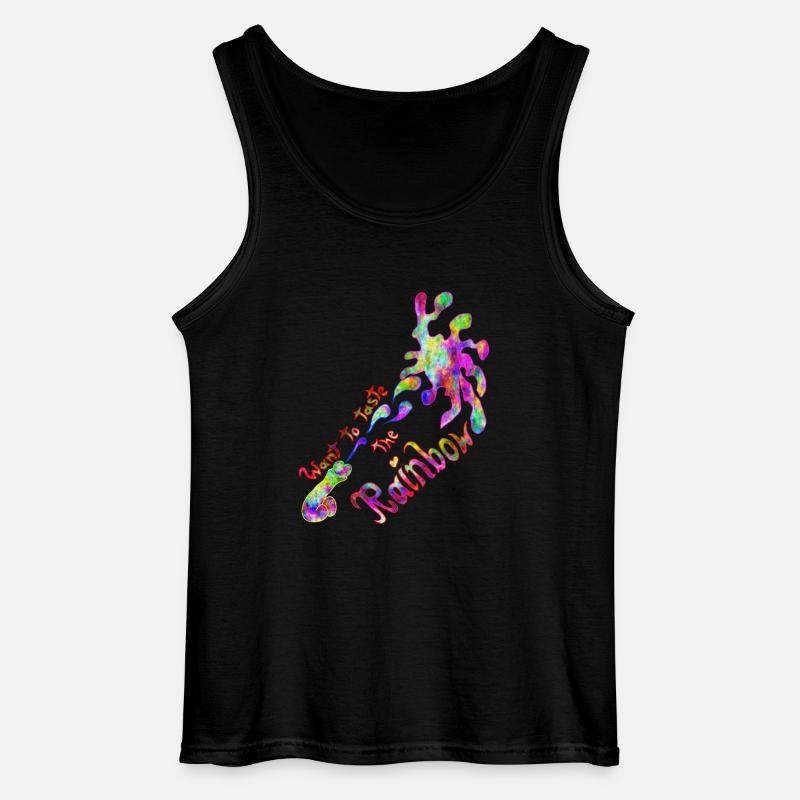 Taste the Rainbow - Gildan Männer Tank Top - Schwarz