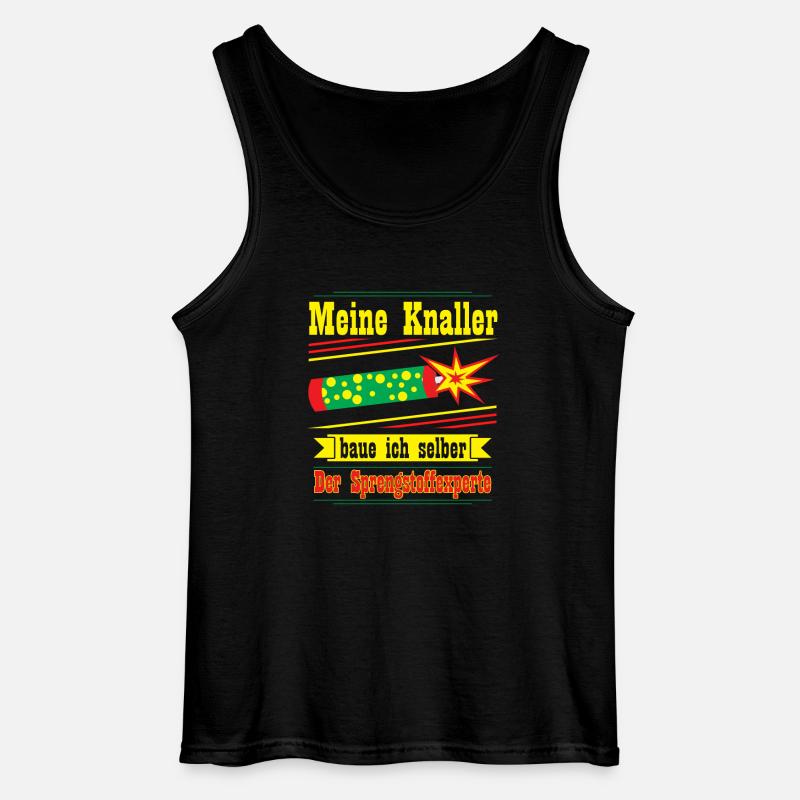 Sprengstoffexperte, silvester - Gildan Männer Tank Top - Schwarz