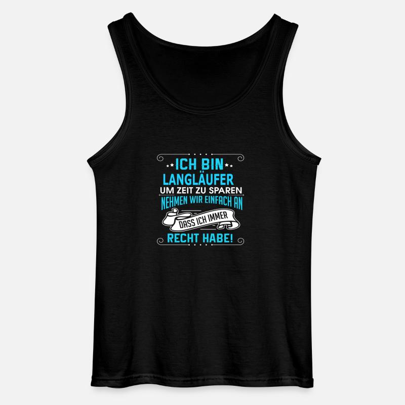 LANGLÄUFER - Gildan Männer Tank Top - Schwarz