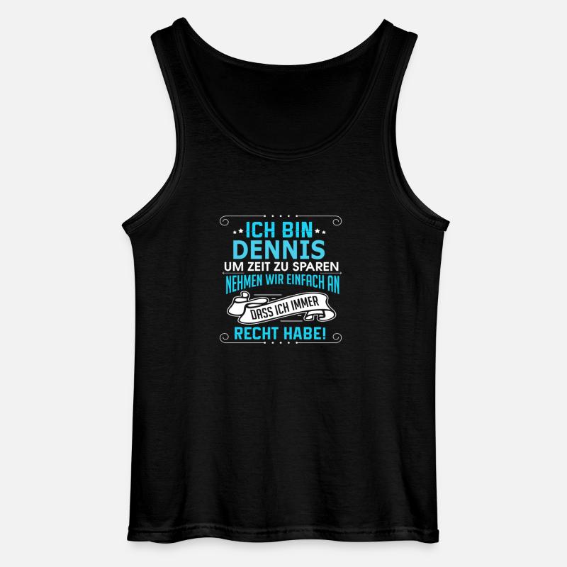 DENNIS - Gildan Männer Tank Top - Schwarz