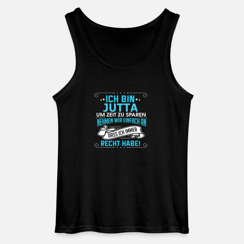 JUTTA - Gildan Männer Tank Top - Schwarz