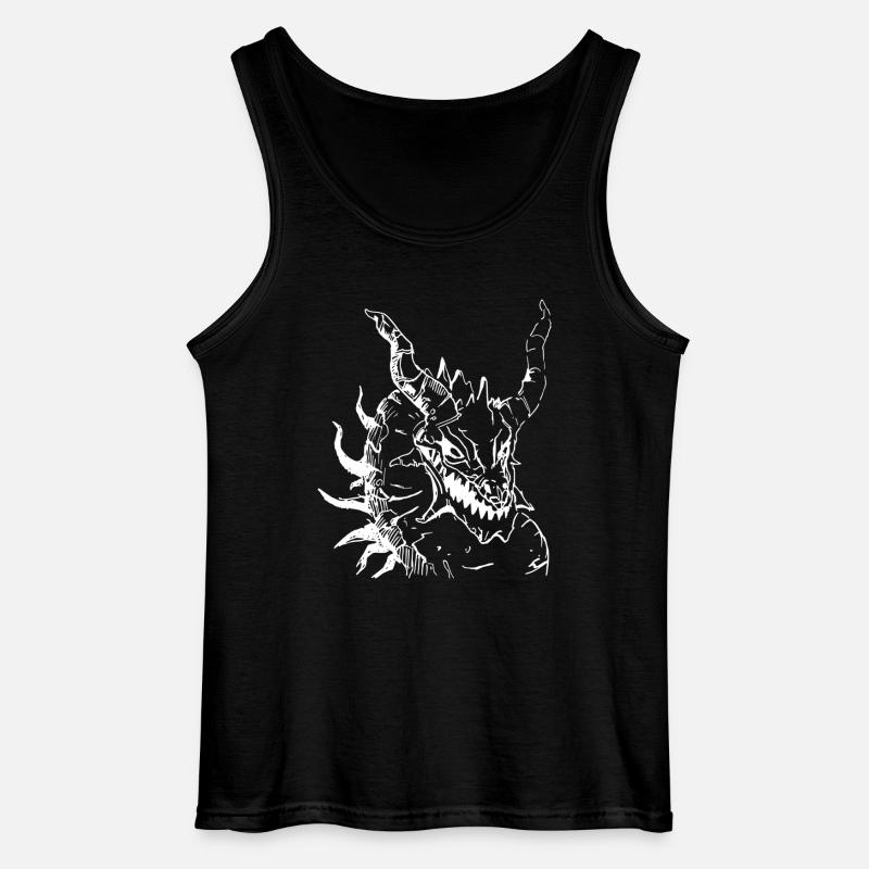 Epischer Drache - Gildan Männer Tank Top - Schwarz