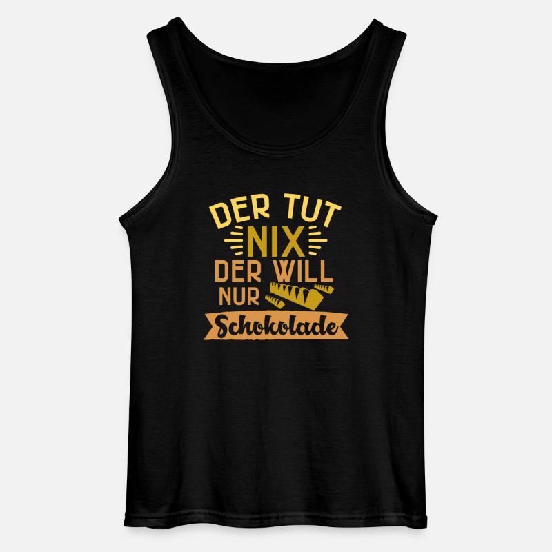 Schokolade - Gildan Männer Tank Top - Schwarz
